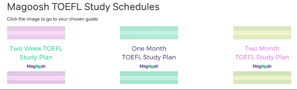 magoosh toefl study schedules
