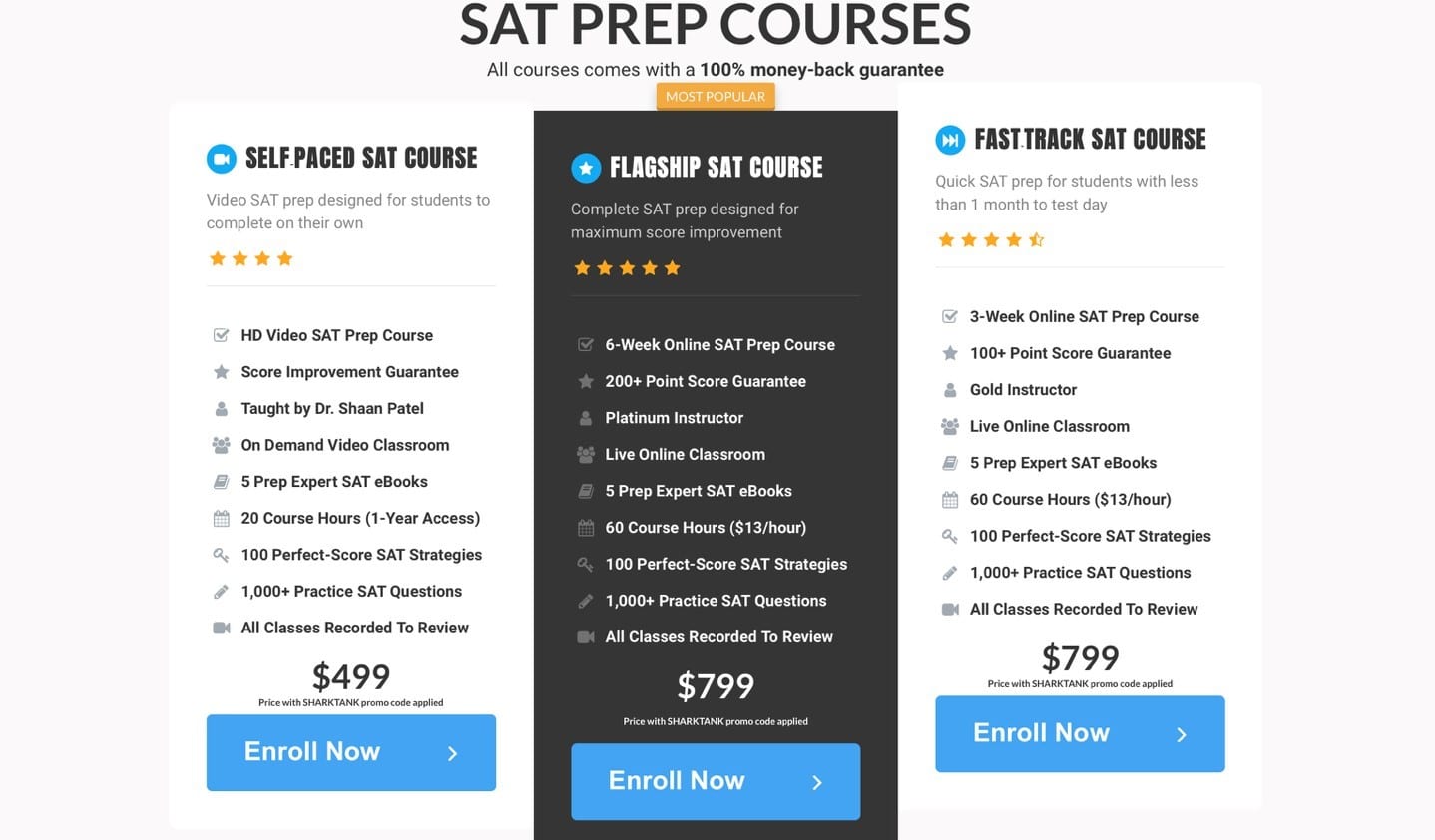 prep expert sat prep course options